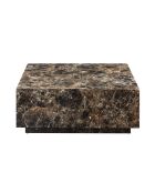 Fever - Tavolino da caffè marrone - 90x90x35 cm