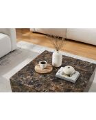 Fever - Tavolino da caffè marrone - 90x90x35 cm