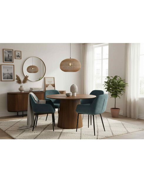 Sit - Buffet bas Ambra naturel, noir - 170x43x56cm