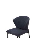 Fever - Lot de 2 chaises de salle à manger anthracite - 47x58x82 cm