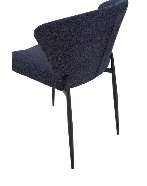 Fever - Lot de 2 chaises de salle à manger anthracite - 47x58x82 cm