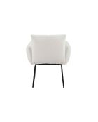 Fever - Poltrona bianca in tessuto riccio - 73,5x64,5x87 cm