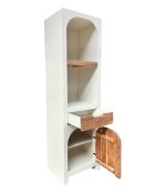 Sit - Armoire haute Holvik blanc, naturel - 50x40x175cm