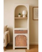 Sit - Armoire haute Holvik blanc, naturel - 50x40x175cm