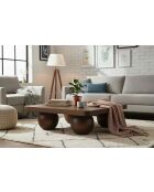 Sit - Rondura bruine salontafel - 90x90x28cm