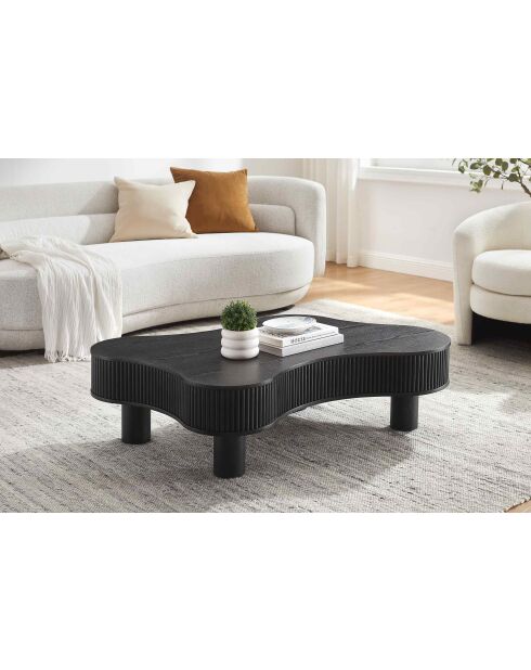 Fever - Mesita negra - 116x77x32 cm