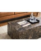 Fever - Tavolino da caffè marrone - 90x60x35 cm