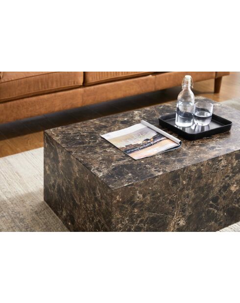 Fever - Tavolino da caffè marrone - 90x60x35 cm