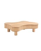 Fever - Tavolino da caffè naturale - 116x77x32 cm