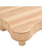 Fever - Tavolino da caffè naturale - 116x77x32 cm