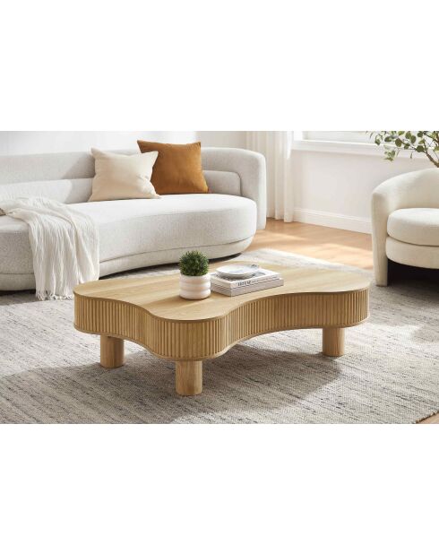 Fever - Mesita natural - 116x77x32 cm