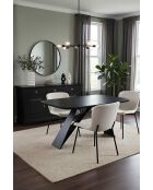 Sit - Plateau Black Smooth noir - 180x90x3cm