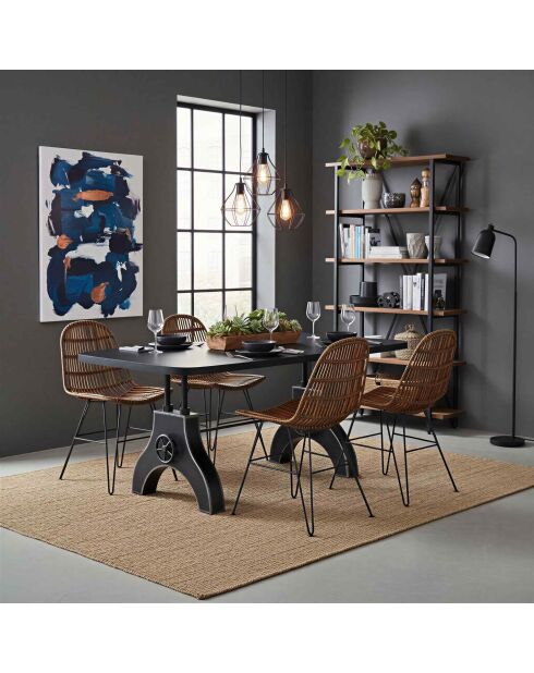 Sit - Plateau Black Smooth noir - 180x90x3cm