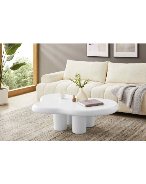 Fever - Mesita blanca - 123x89x35 cm