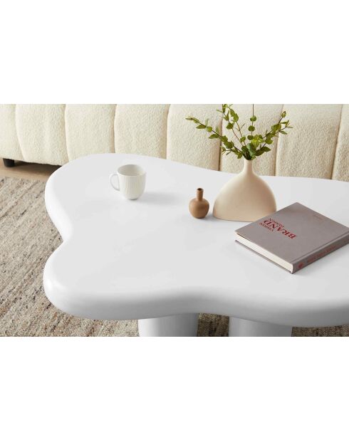 Fever - Mesita blanca - 123x89x35 cm