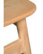 Sit - Silla escandinava rubia natural, 53 x 45 x 80 cm