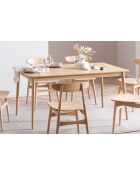 Sit - Silla escandinava rubia natural, 53 x 45 x 80 cm