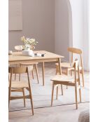 Sit - Silla escandinava rubia natural, 53 x 45 x 80 cm