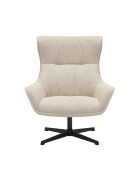 Fever - Poltrona beige in tessuto strutturale - 85x83x103 cm