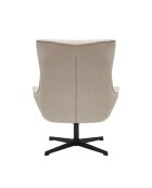 Fever - Poltrona beige in tessuto strutturale - 85x83x103 cm