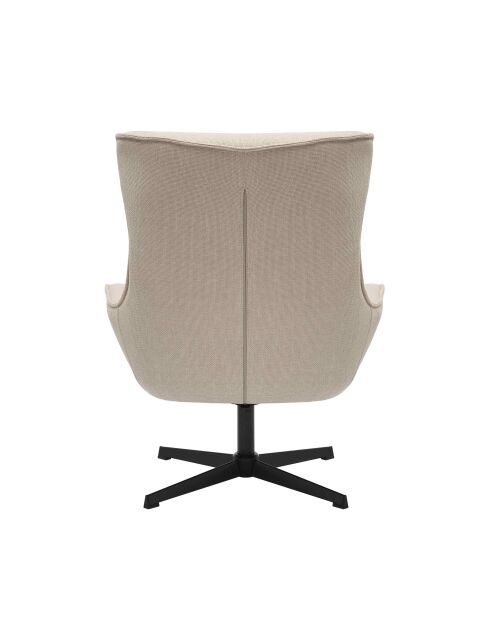Fever - Poltrona beige in tessuto strutturale - 85x83x103 cm