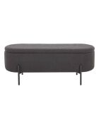 Fever - Bettbank mit Stauraumfunktion Anthrazit - 110x40x44 cm