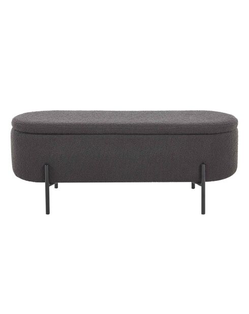 Fever - Bettbank mit Stauraumfunktion Anthrazit - 110x40x44 cm