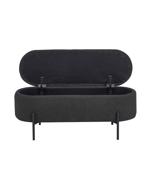 Fever - Bettbank mit Stauraumfunktion Anthrazit - 110x40x44 cm