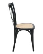 Sit - Lot de 2 chaises noires, naturelles - 48x52x89cm
