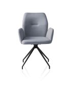 Fever - Poltrona con funzione girevole a 180° grigio scuro - 59x58x88 cm