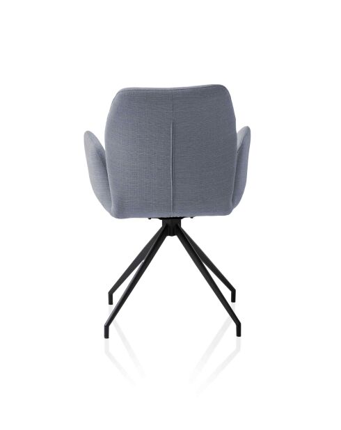 Fever - Fauteuil avec fonction pivotante à 180° gris foncé - 59x58x88 cm