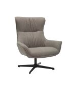 Fever - Fauteuil tissu structurel taupe - 85x83x103 cm