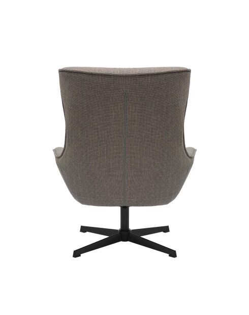 Fever - Fauteuil tissu structurel taupe - 85x83x103 cm