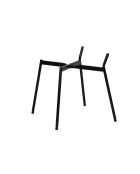 Sit - Lot de 2 chaises Sit&Chairs revêtement gris, pieds noirs mats - 48x59x83cm