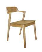 Sit - Silla escandinava rubia natural, 60 x 50 x 78 cm