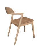 Sit - Silla escandinava rubia natural, 60 x 50 x 78 cm