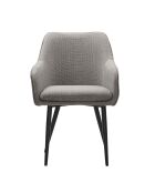 Fever - Esszimmerstuhl aus taupefarbenem Strukturstoff - 61x60x85 cm