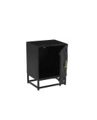 Sit - Table de nuit Black Smooth noir, or - 45x35x60cm