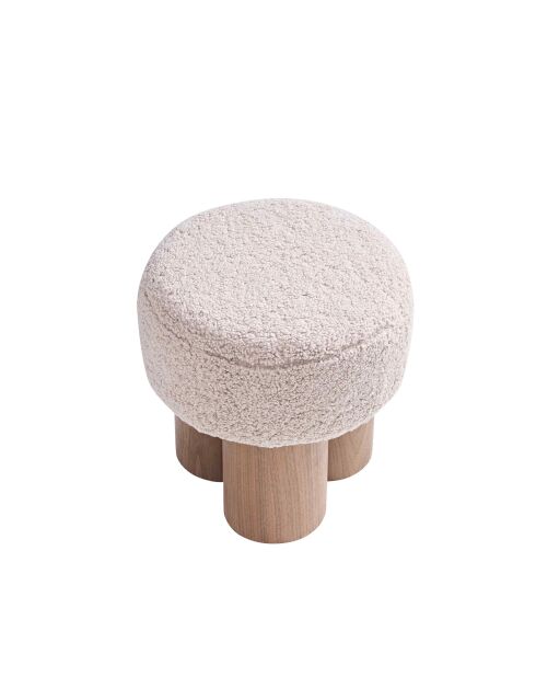 Fever - Pouf noyer/marron - D.50 cm