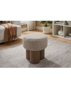 Fever - Pouf noyer/marron - D.50 cm