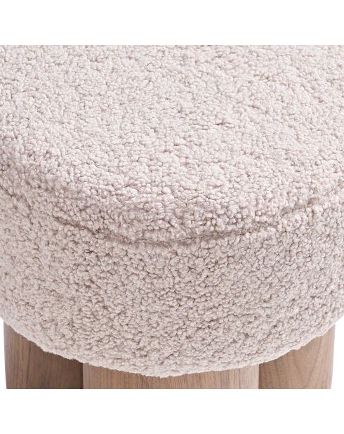 Fever - Pouf noyer/marron - D.50 cm