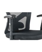 Fever - Schwarzer Bürostuhl mit Netzkopfstütze - 65x60x114 cm