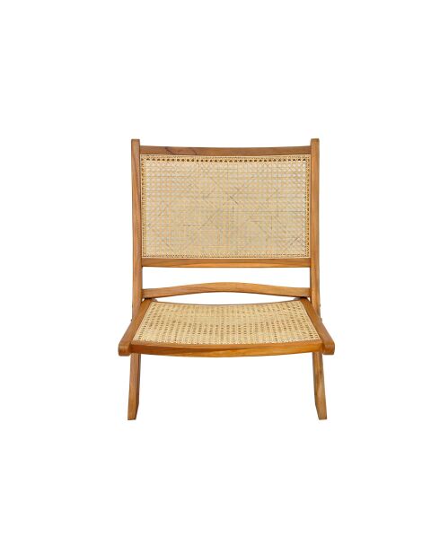 Sit - Chaise pliante Rattan naturelle - 65x83x75cm