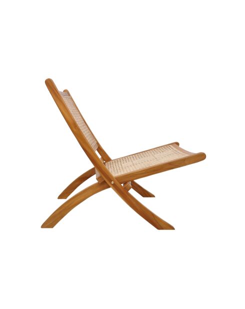 Sit - Chaise pliante Rattan naturelle - 65x83x75cm