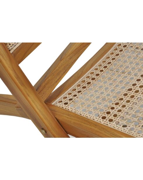 Sit - Chaise pliante Rattan naturelle - 65x83x75cm