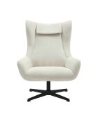 Fever - Stoel en kruk in beige corduroy-look - 82x85x106 cm