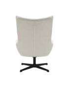 Fever - Stoel en kruk in beige corduroy-look - 82x85x106 cm