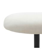 Fever - Stoel en kruk in beige corduroy-look - 82x85x106 cm