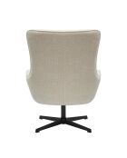 Fever - Poltrona beige in ciniglia - 81x85x103 cm