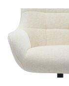 Fever - Poltrona beige in ciniglia - 81x85x103 cm